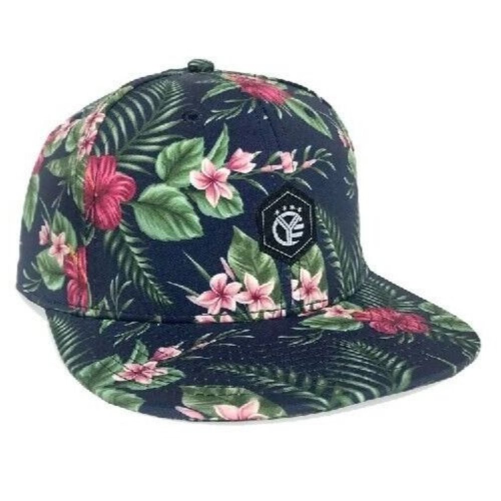 The Whiskey Riff Floral Snapback Hat Adjustable